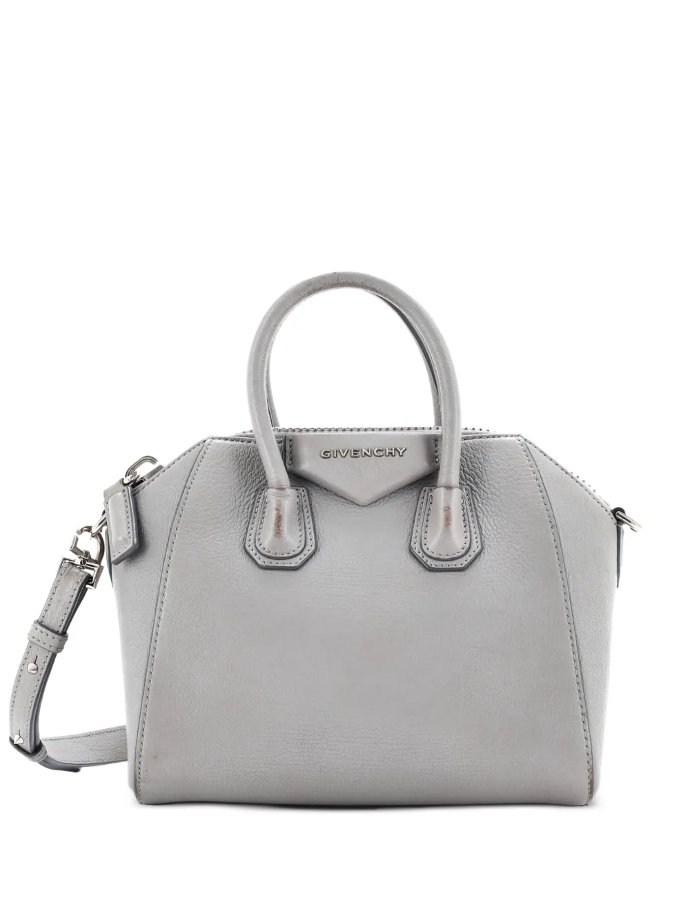 Givenchy Pre-Owned Antigona Bag Leather Mini crossbody bag - Grigio