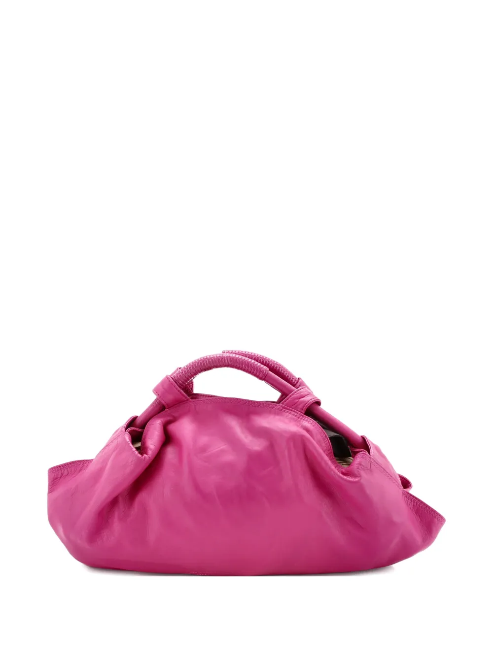 Pre-owned Loewe Front Pocket Nappa Aire Leather Hobo Bag In Pink