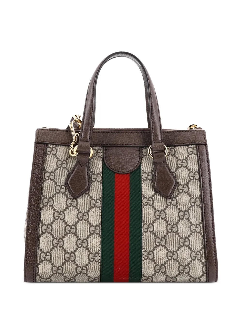 Gucci Pre-Owned Ophidia Top Handle GG Coated Canvas with Leather Small tote bag | Pre-Owned | Image 2