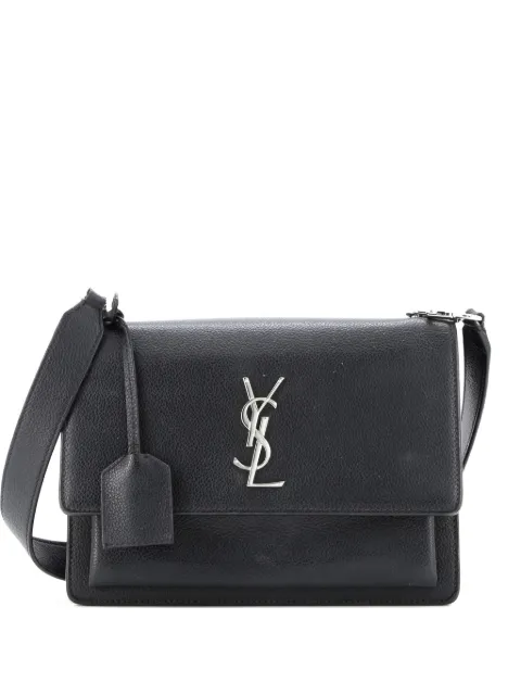 Saint Laurent Pre-Owned Sunset Satchel Leather Medium crossbody bag