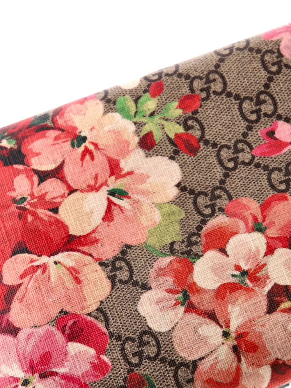 GUCCI Pre-owned Dionysus Chain Wallet Blooms Print Gg Coated Canvas Small Crossbody Bag In Brown