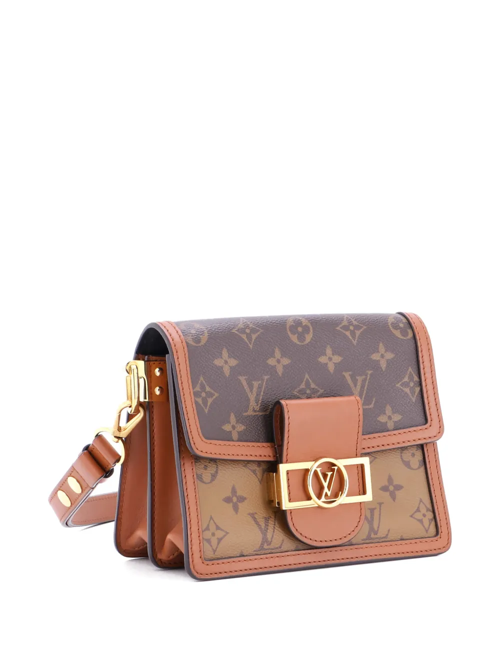 Louis Vuitton Pre-Owned Dauphine Shoulder Bag Reverse Monogram Canvas Mini crossbody bag - Marrone