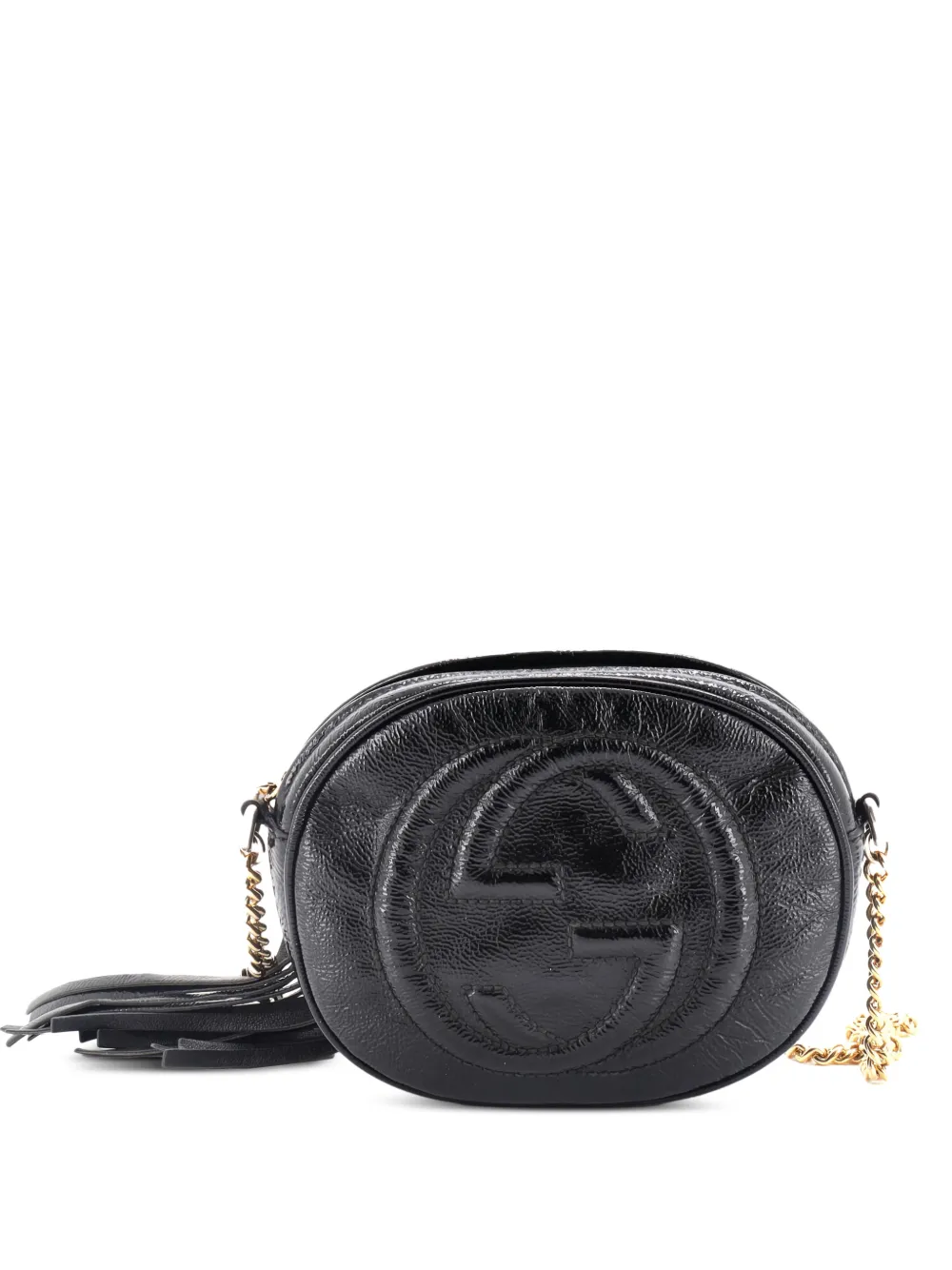 Gucci Pre-Owned Soho Chain Bag Patent Mini crossbody bag - Nero