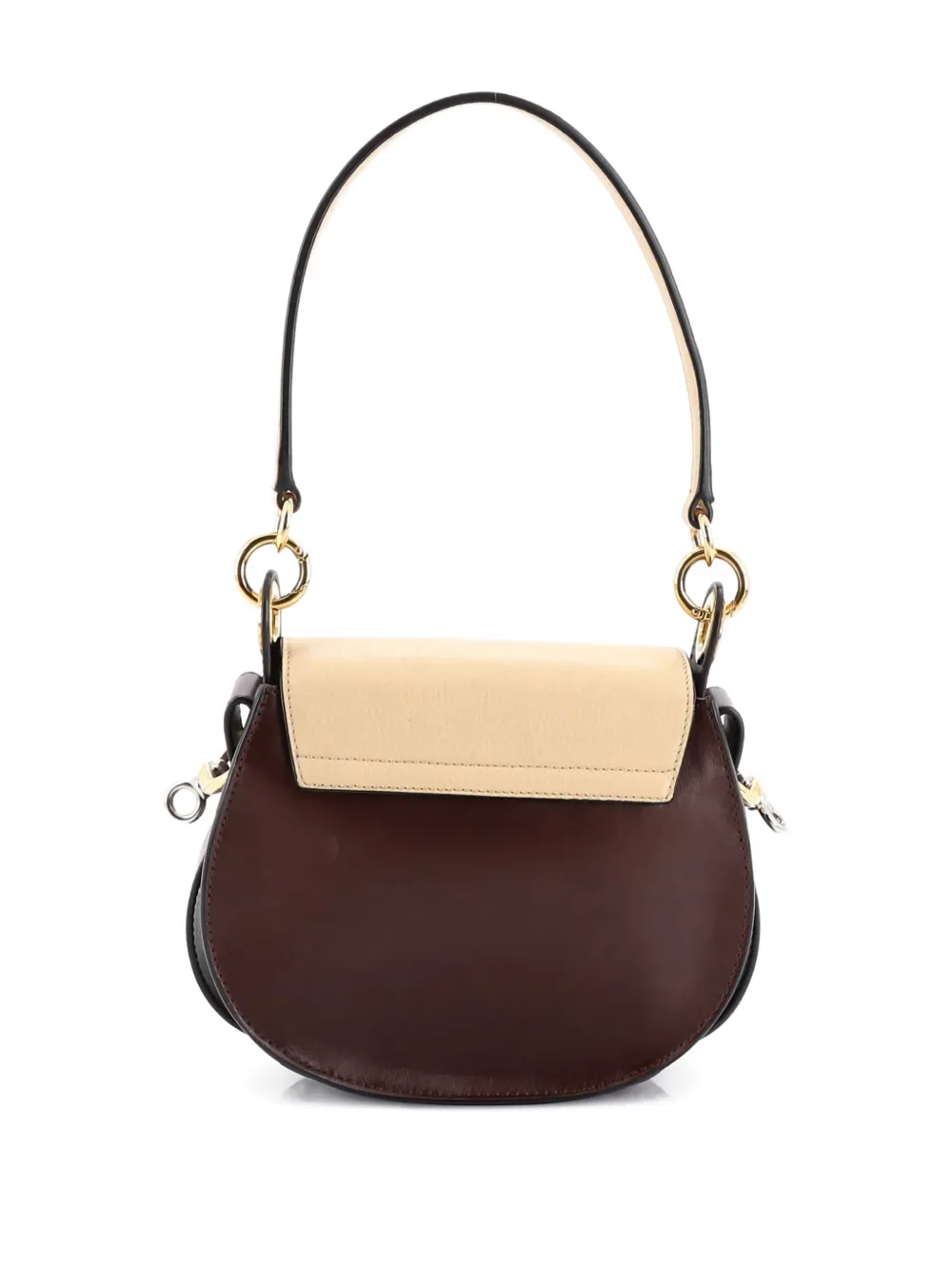 Pre-owned Chloé Tess Bag Leather Small Shoulder Bag In Brown