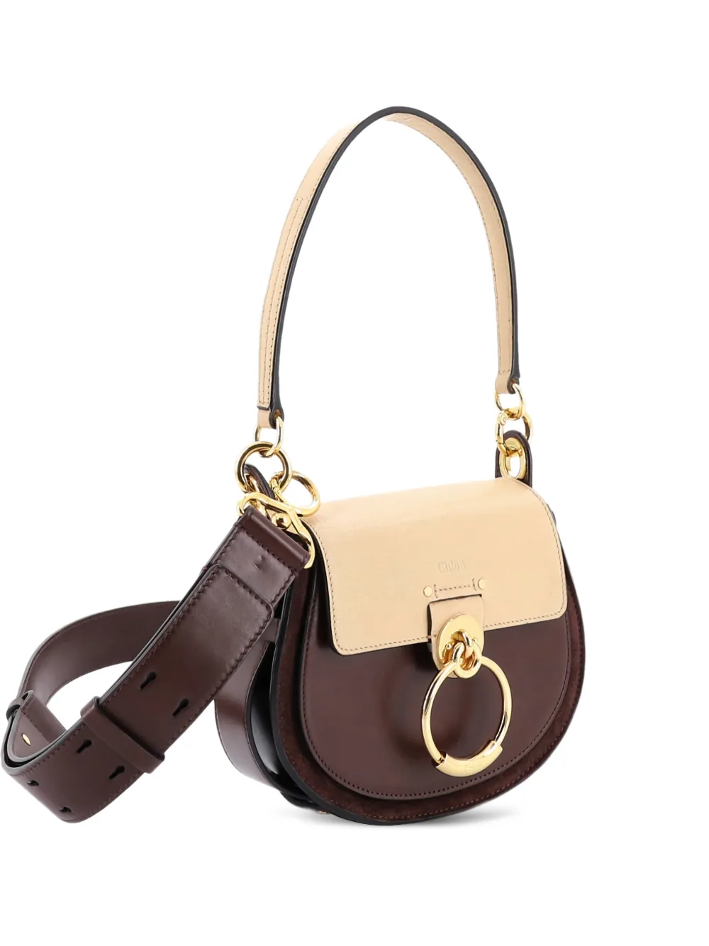 Chloé Pre-Owned Tess Bag Leather Small shoulder bag | Brown | Image 1