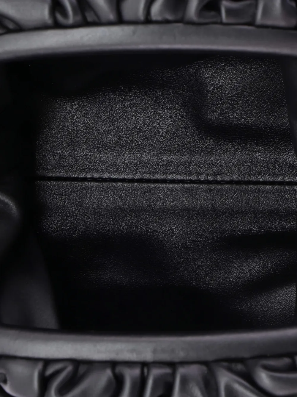 BOTTEGA VENETA Pre-owned The Pouch Leather Mini Crossbody Bag In Black