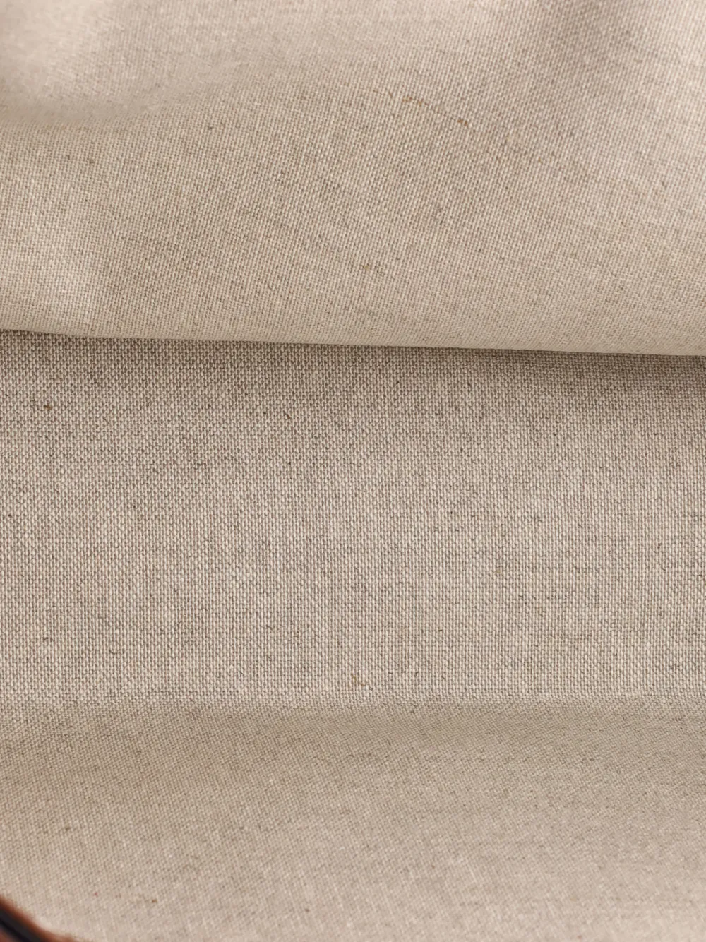 Pre-owned Celine Cabas 16 Bag Canvas With Leather Medium Tote Bag In Neutral