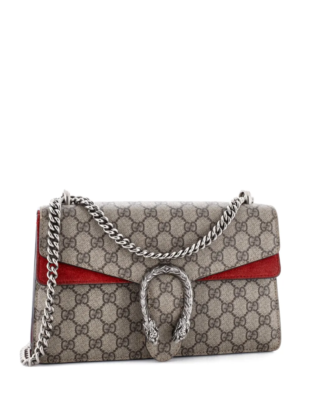 Pre-owned Gucci Dionysus Bag Gg Coated Canvas Small Shoulder Bag In Brown