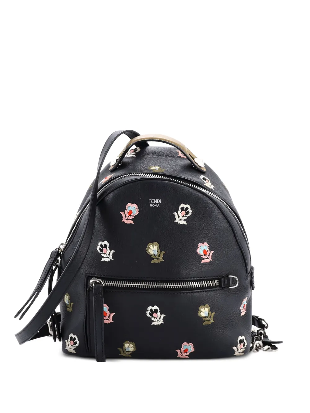 Fendi Pre-Owned mochila By The Way mini de piel bordada | negro | Image 1