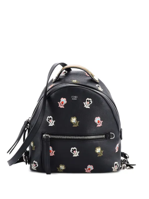 Fendi Pre-Owned By The Way Embroidered Leather Mini backpack