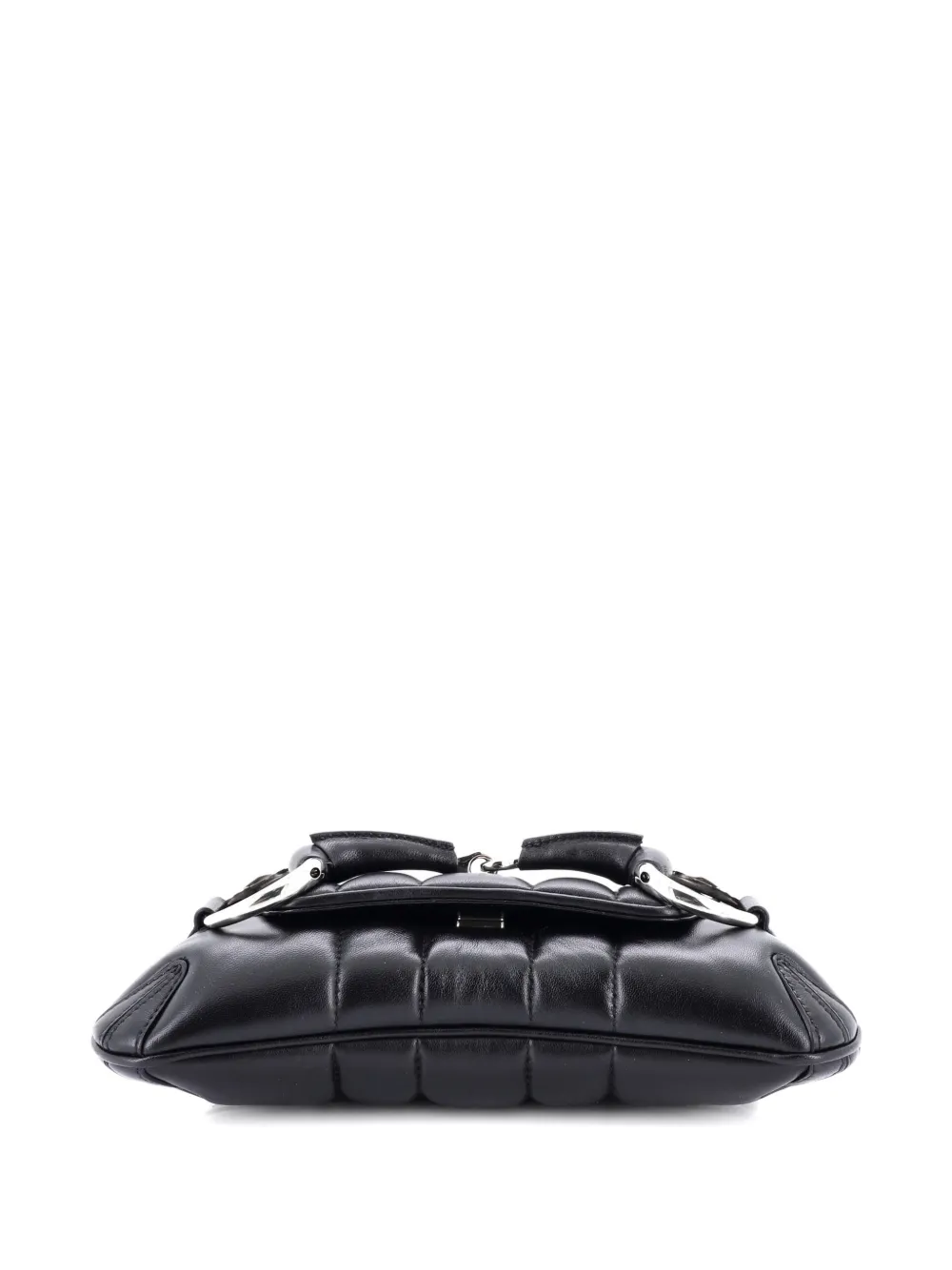 Horsebit Chain Vertical Quilted Leather Small Shoulder Bag