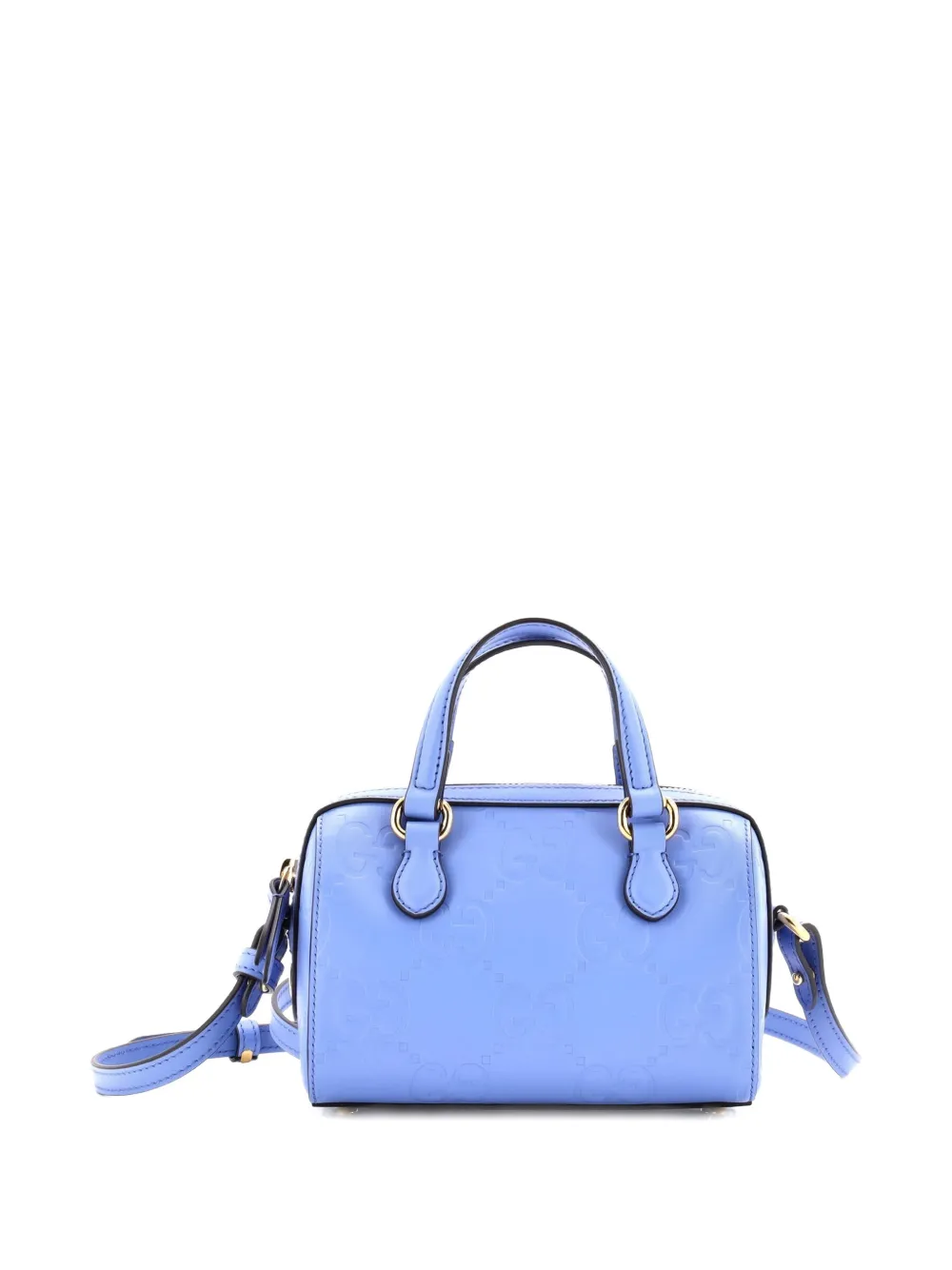 Convertible Top Handle Bag Jumbo Gg Embossed Leather Mini Satchel