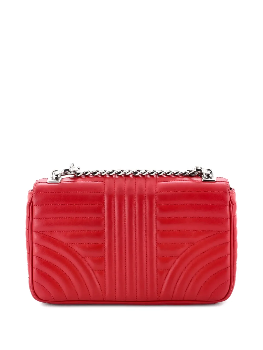 Prada Pre-Owned チェーンフラップ ショルダーバッグ | レッド