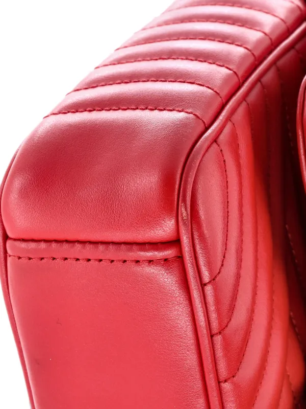 Prada Pre-Owned チェーンフラップ ショルダーバッグ | レッド