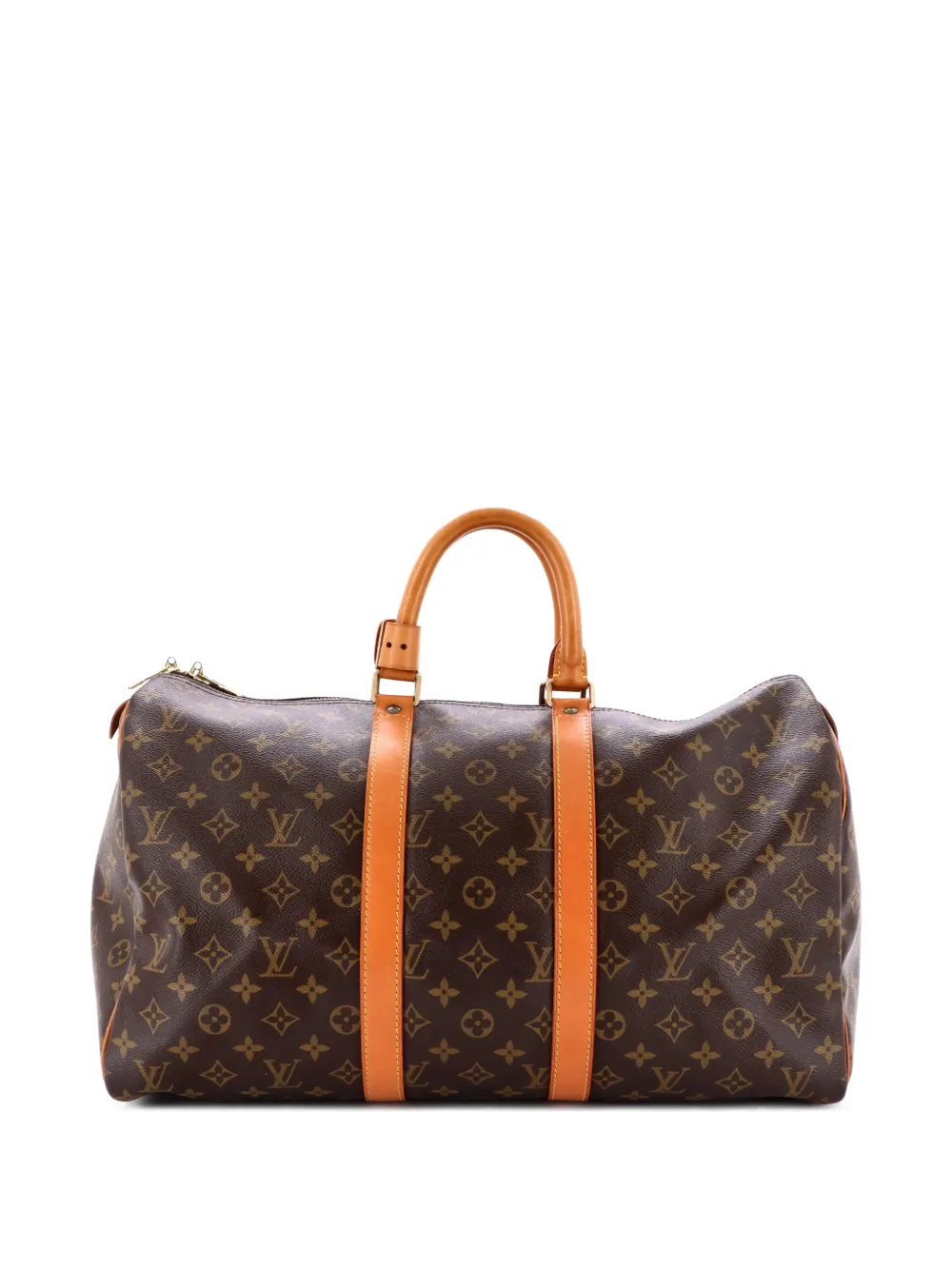 Louis Vuitton Pre-Owned Keepall Bag Monogram Canvas 45 satchel - Marrone