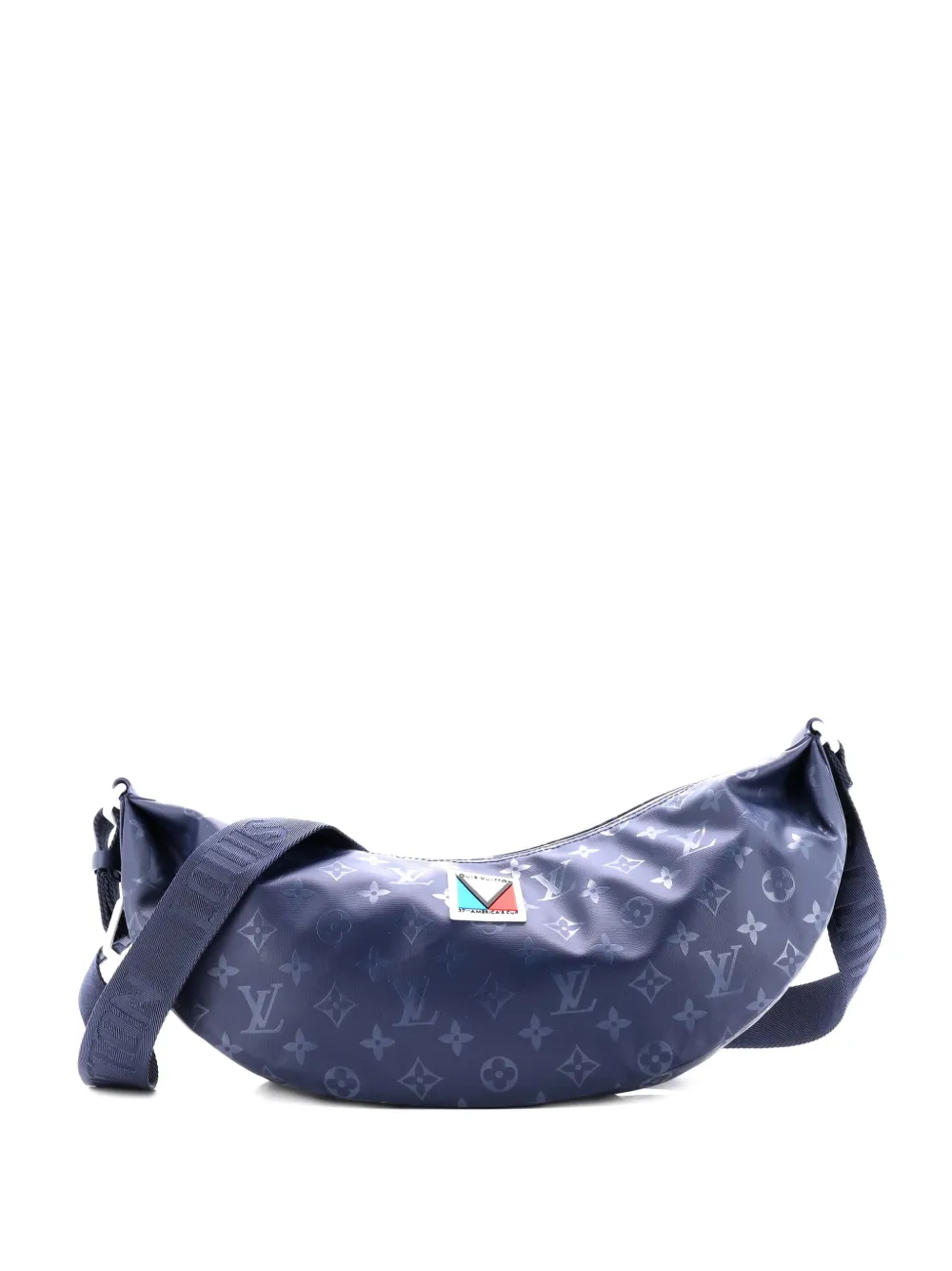 Louis Vuitton Pre-Owned America's Cup Hammock Bag Monogram Storm Canvas crossbody bag - Blu