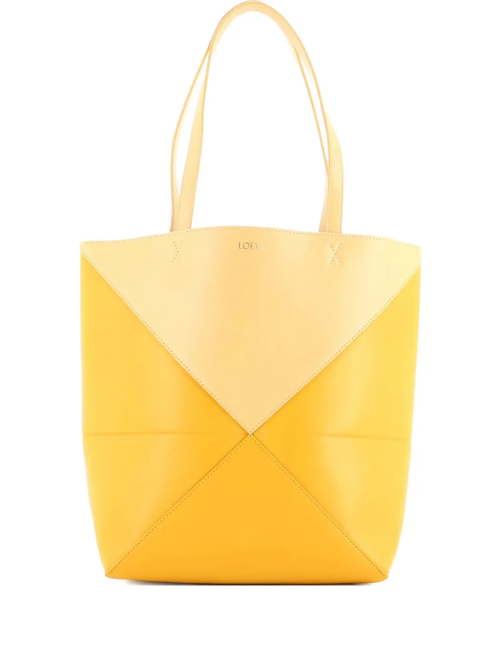 Loewe Pre-Owned Puzzle Fold Leather Medium tote bag - Gelb