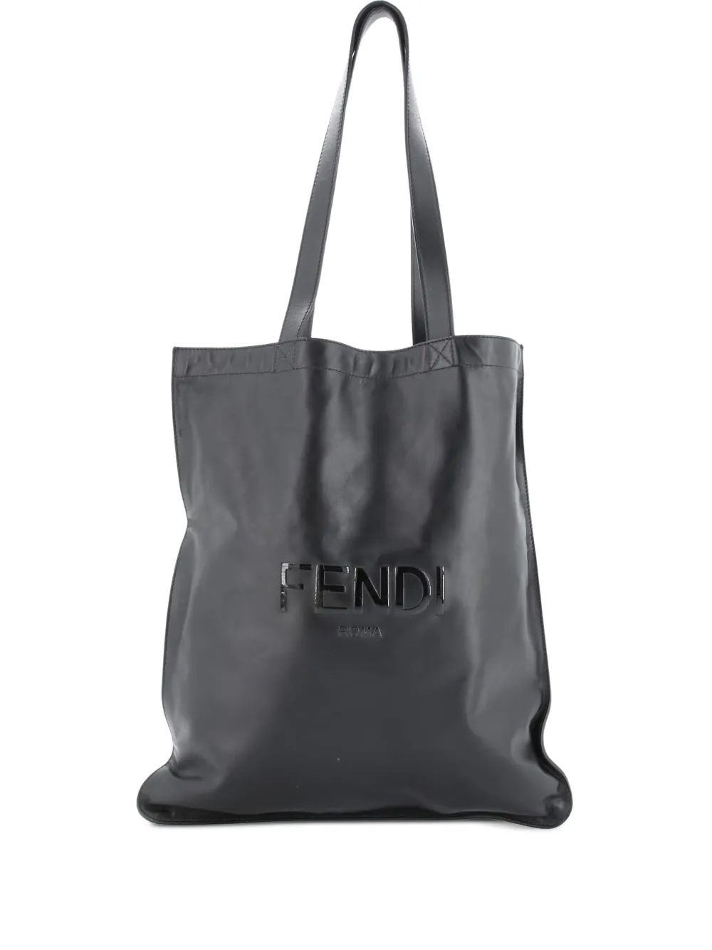 Fendi Pre-Owned Pack Flat Shopper Leather Tall tote bag | Black | Image 1