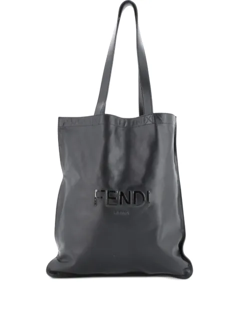 Fendi Pre-Owned Pack Flat Shopper Leather Tall tote bag