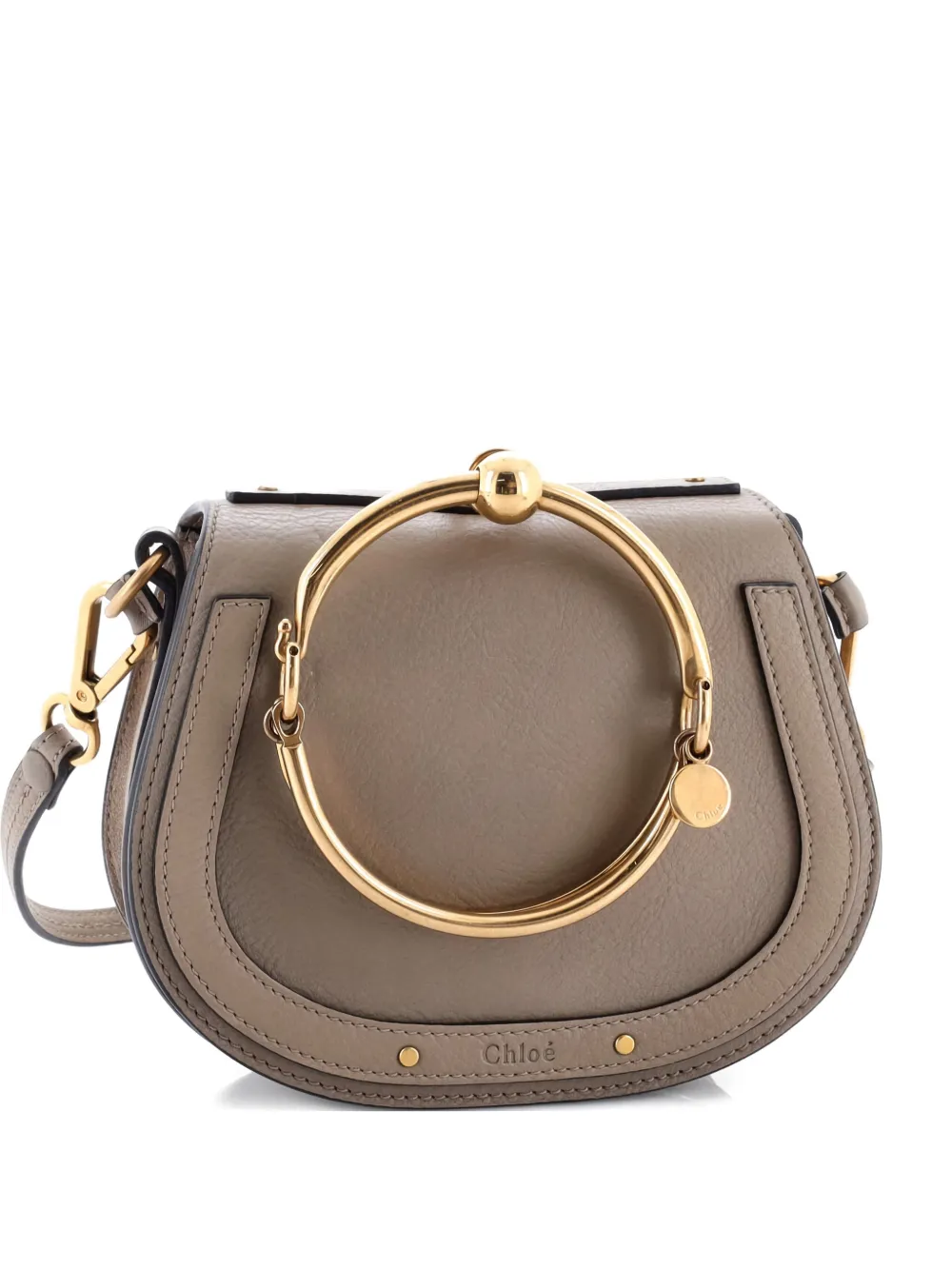 Pre-owned Chloé Nile Leather Small Crossbody Bag In Brown