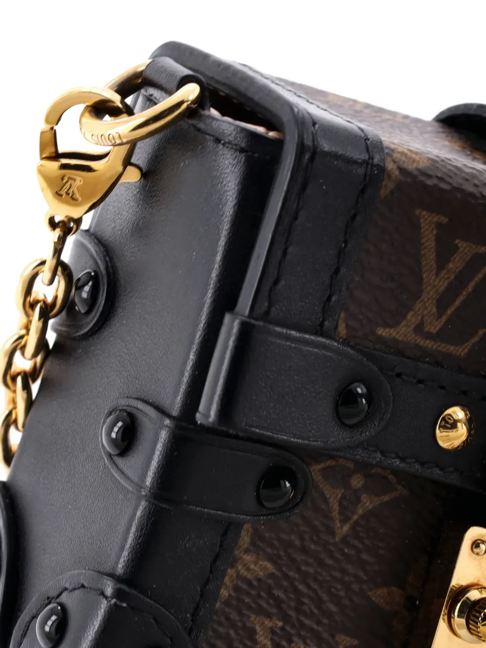 LOUIS VUITTON Pre-owned Essential Trunk Nm Monogram Canvas Shoulder Bag In Brown