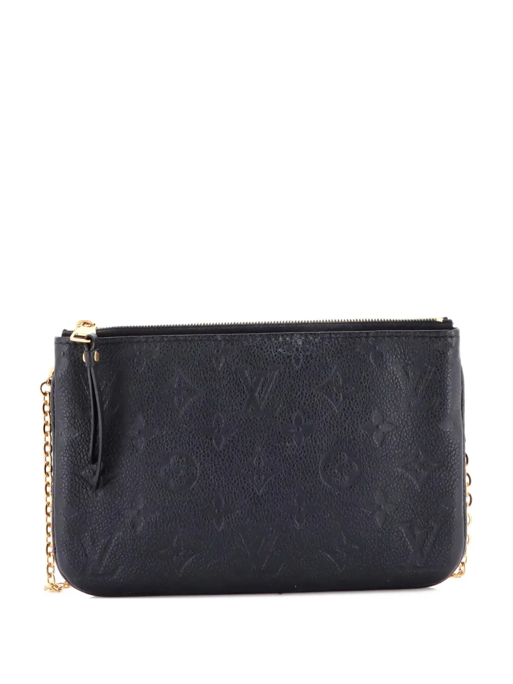 Louis Vuitton Pre-Owned Double Zip Pochette Monogram Empreinte Leather clutch bag - Nero