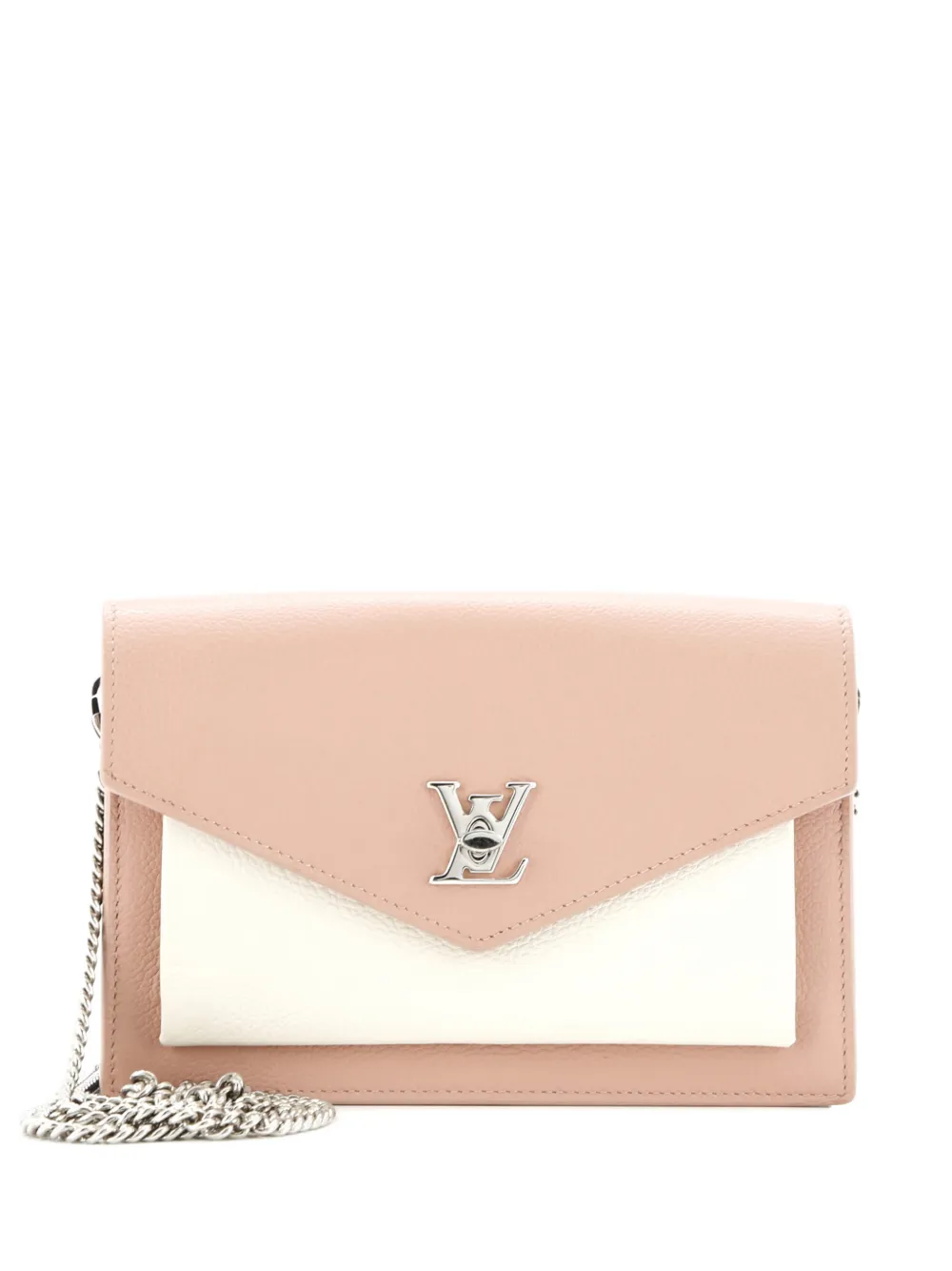 Louis Vuitton Pre-Owned Mylockme Chain Pochette Leather clutch bag - Rosa