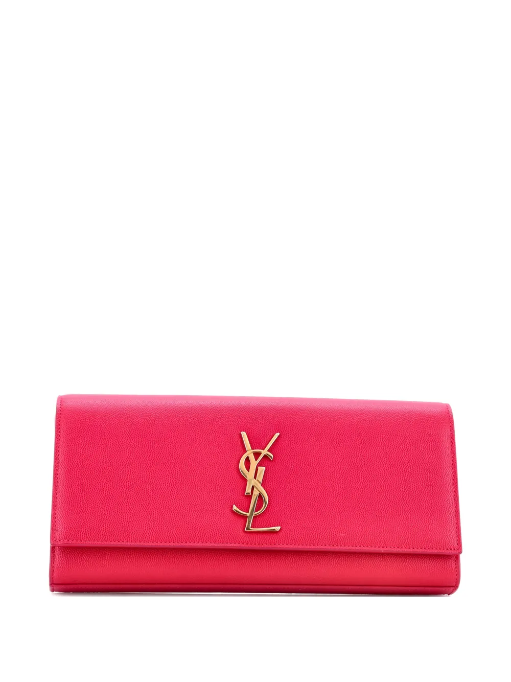 Saint Laurent Pre-Owned Classic Monogram Leather Long clutch bag - Rosa