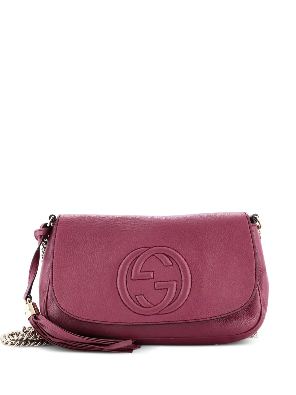 Gucci Pre-Owned Soho Chain Leather Medium crossbody bag - Viola