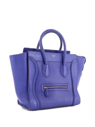 Celine Blue and Purple Leather Backpack Celine Luggage Shoulder bag 368586 | Collector Square main image 4