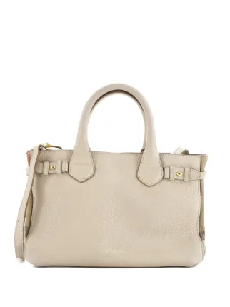 Burberry Pre-Owned Banwell レザー ハウスチェックキャンバス