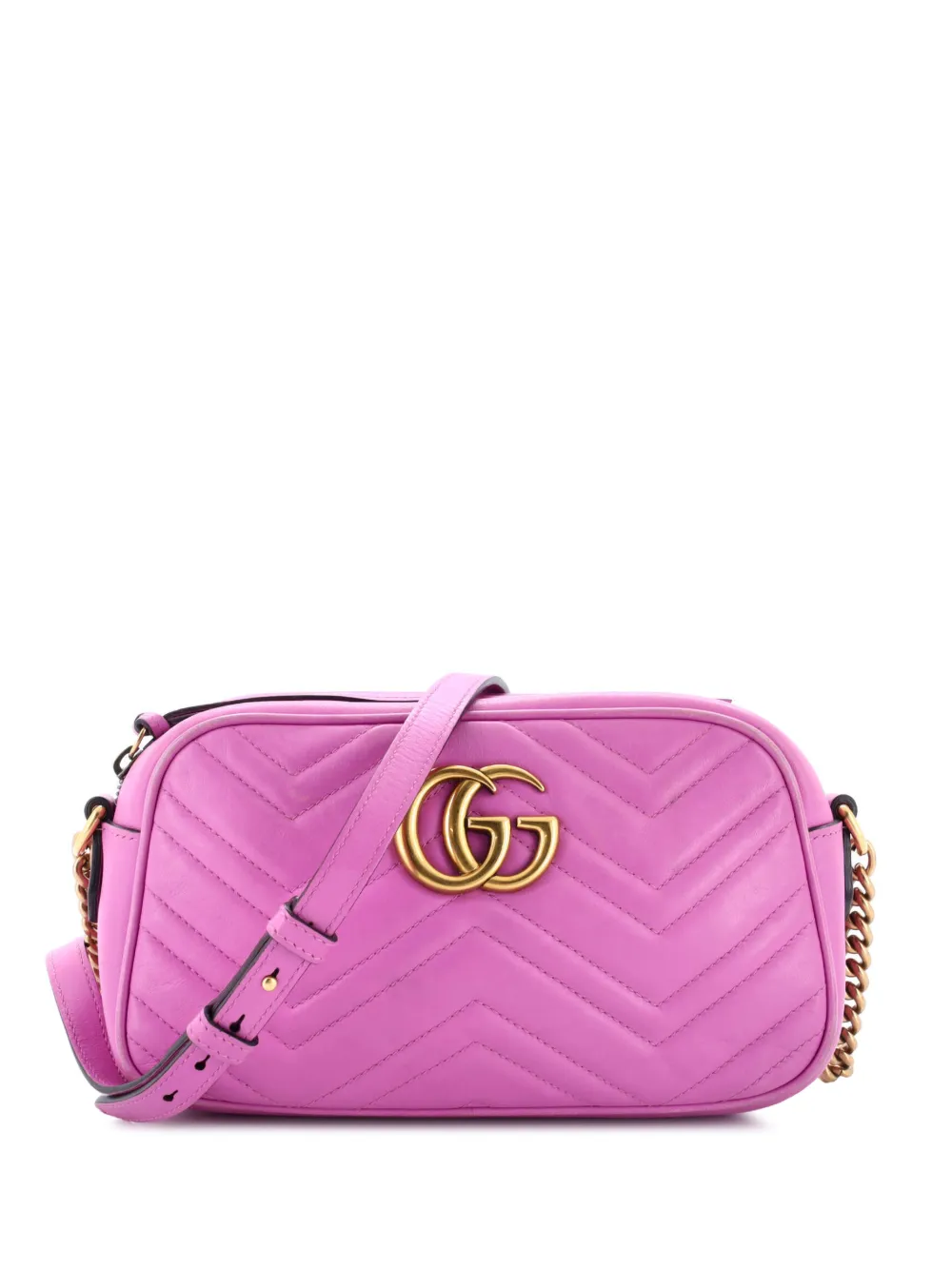 Gucci Pre-Owned GG Marmont Shoulder Bag Matelasse Leather Small crossbody bag - Rosa