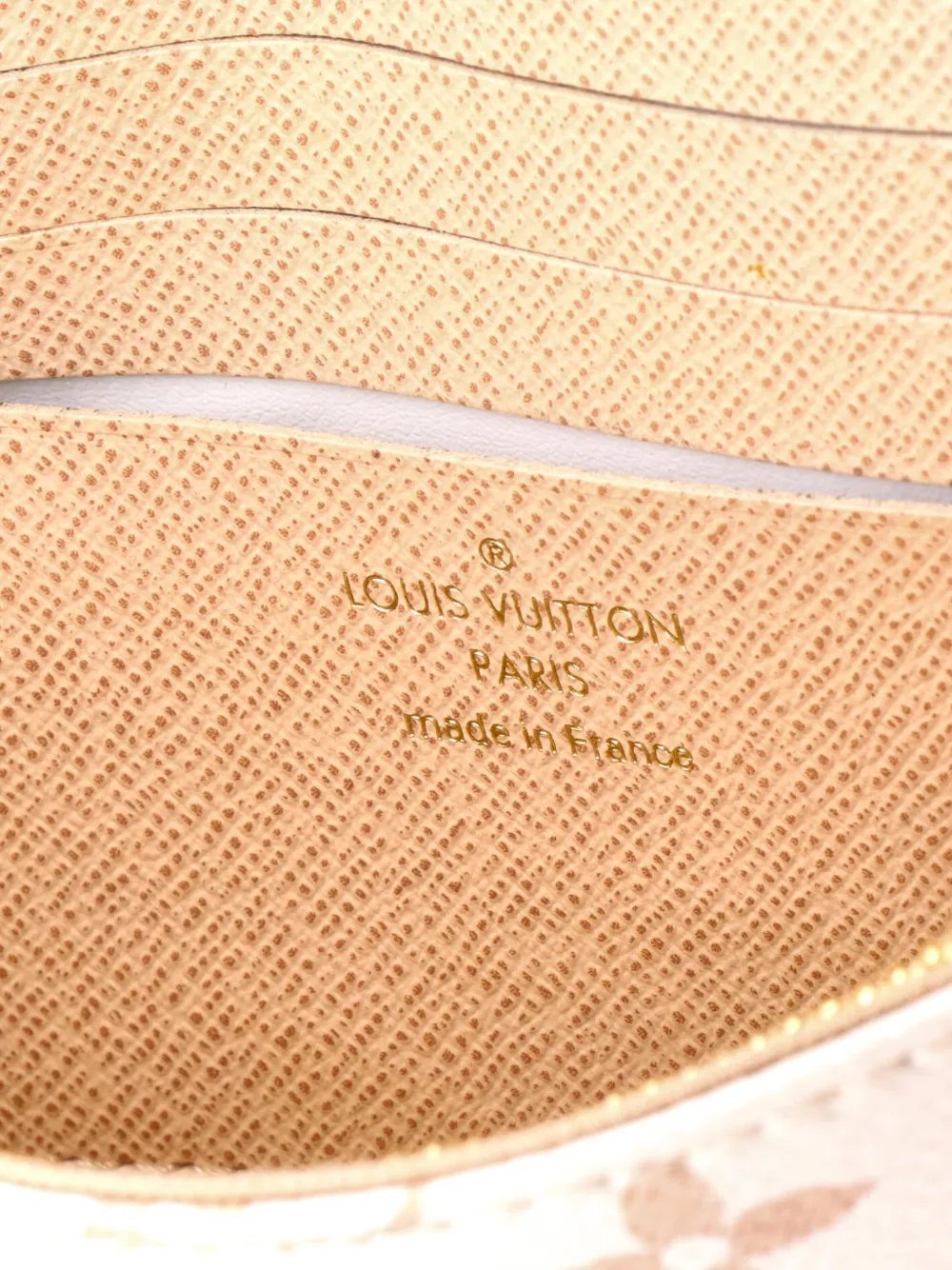 Pre-owned Louis Vuitton Ivy Wallet On Chain Monogram Dune Canvas Crossbody Bag In Neutral