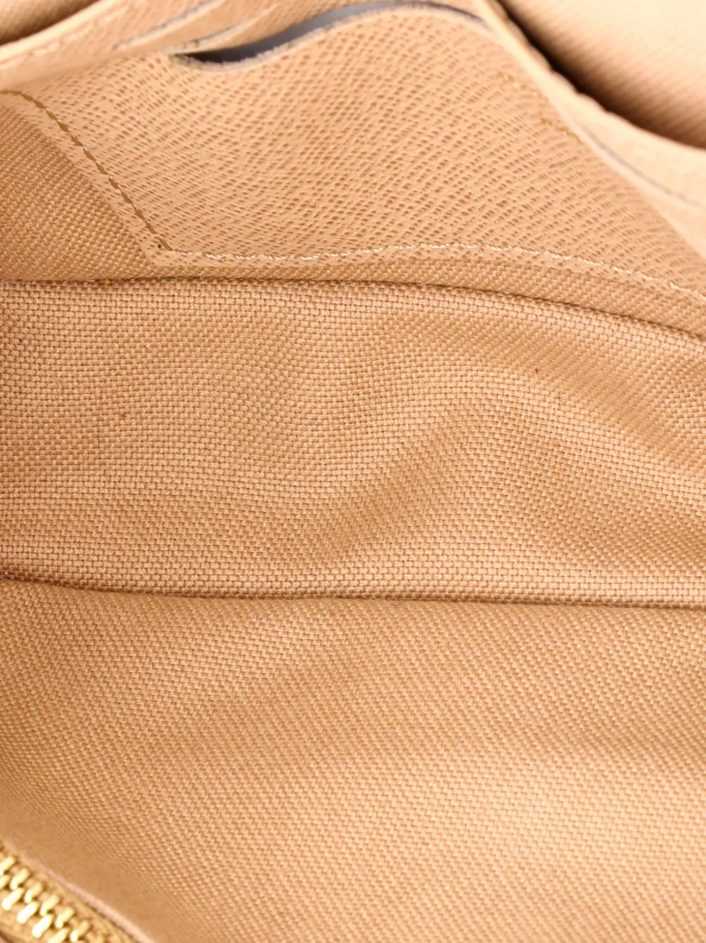 Pre-owned Louis Vuitton Ivy Wallet On Chain Monogram Dune Canvas Crossbody Bag In Neutral