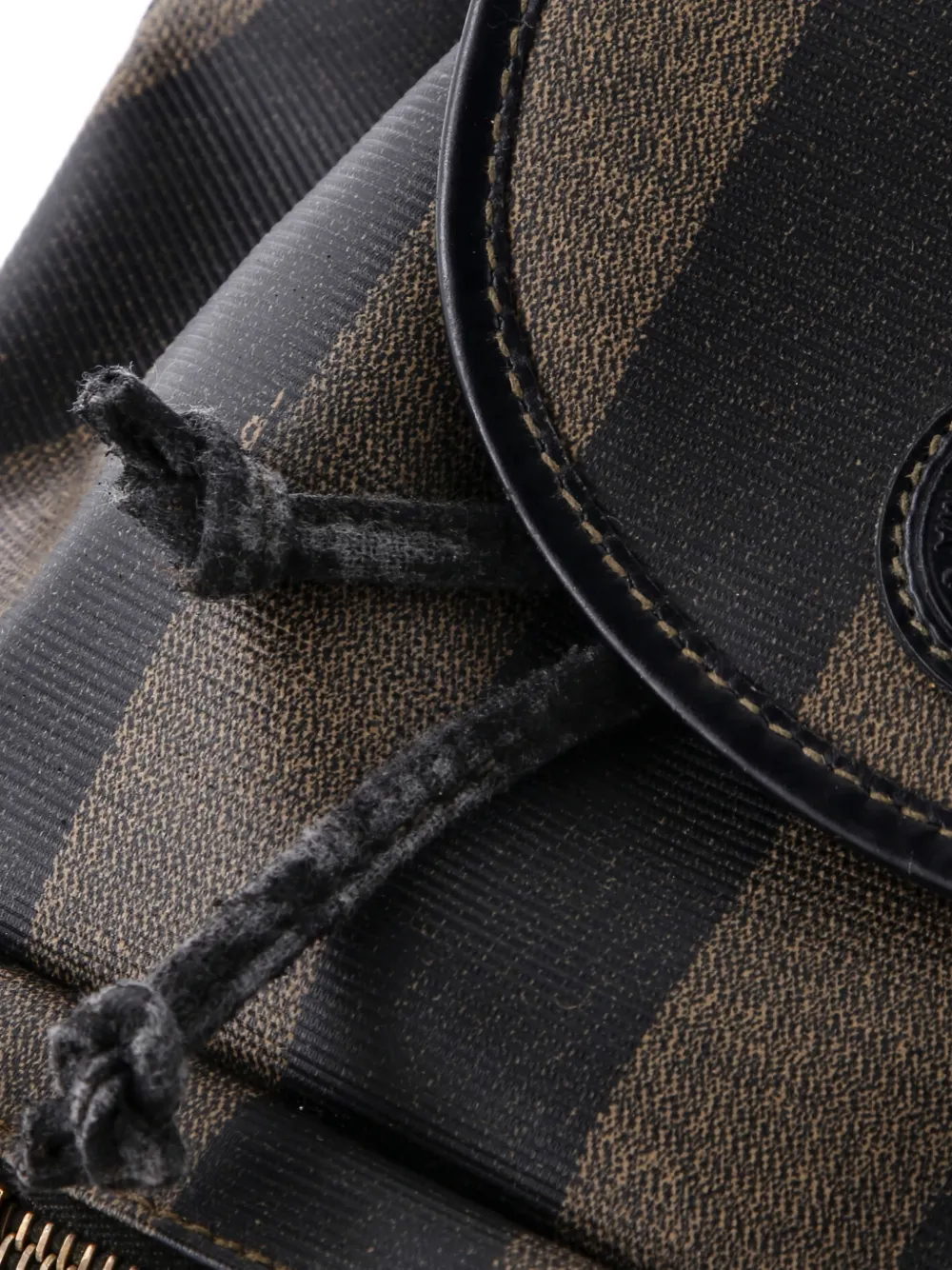 Pequin Front Pocket Coated Canvas Small Backpack