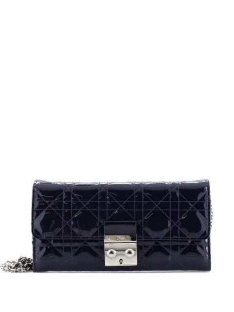 Christian Dior Pre-Owned Miss Dior Croisiere Wallet on Chain Cannage Quilt Patent clutch bag