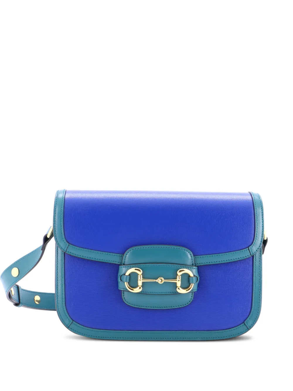 Gucci Pre-Owned Horsebit 1955 Leather Small shoulder bag - Blu