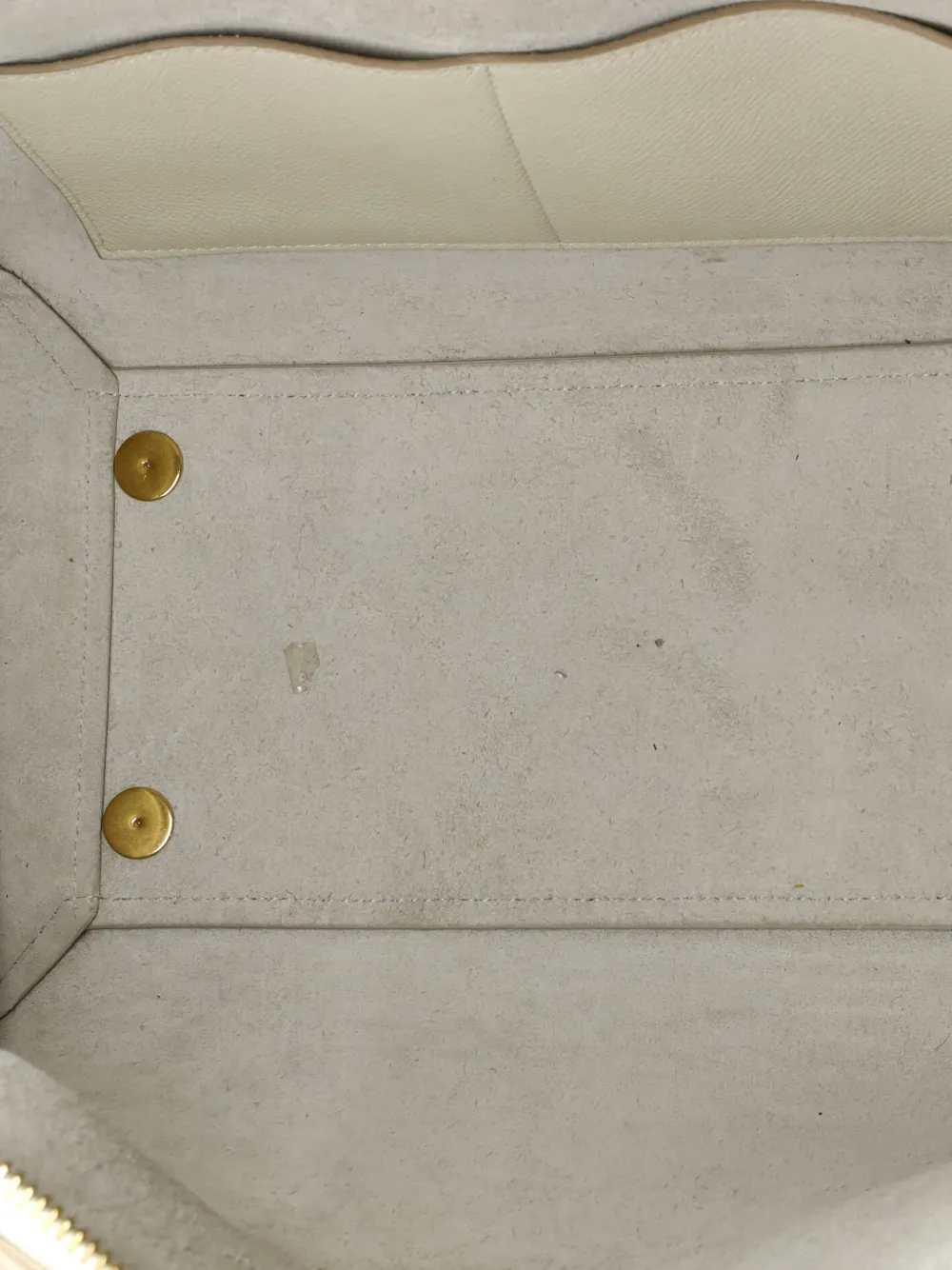 Pre-owned Celine Belt Bag Textured Leather Mini Shoulder Bag In Neutral