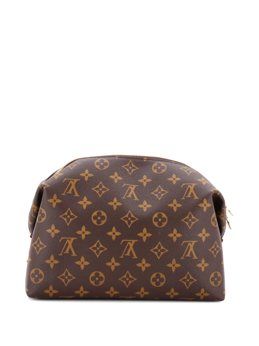 Pre-owned Louis Vuitton Cosmetic Nm Monogram Canvas Gm Pouch In Brown