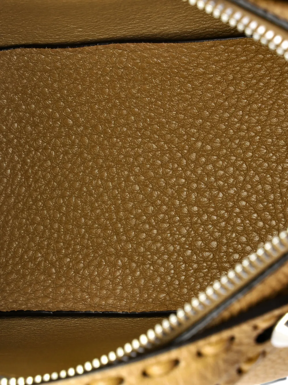 Pre-owned Fendi Selleria By The Way Leather Mini Satchel In Brown