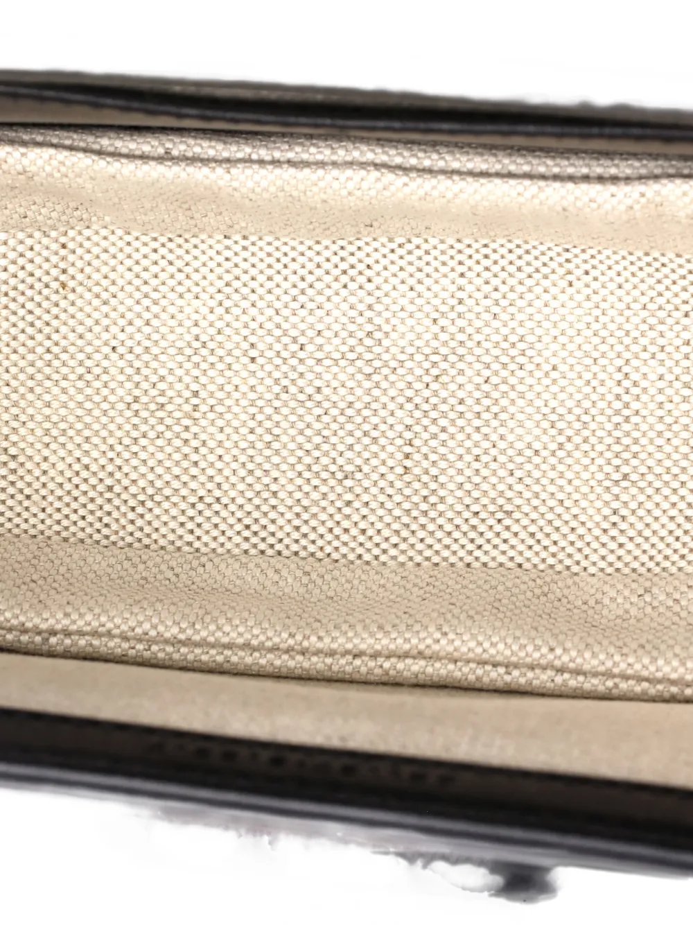 Pre-owned Gucci Bamboo 1947 Leather Mini Belt Bag In Black