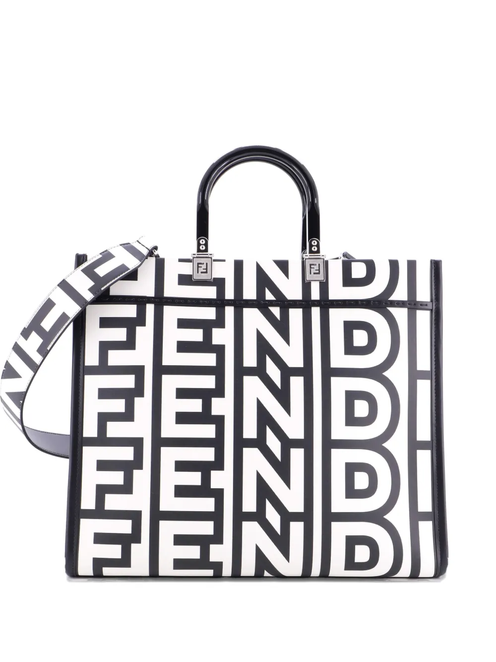 Fendi Pre-Owned x Marc Jacobs Sunshine Shopper Printed Leather Medium tote bag - Multicolore