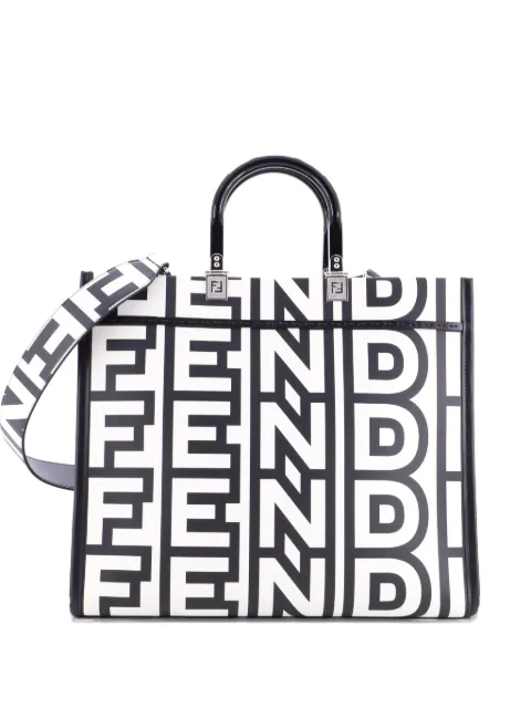 Fendi Pre-Owned x Marc Jacobs Sunshine Shopper Printed Leather Medium tote bag