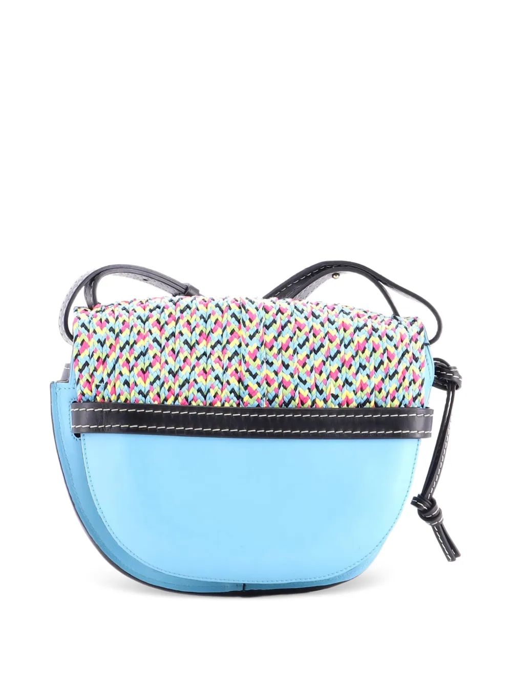 Loewe Pre-Owned Gate Leather with Raffia Small shoulder bag | Pre-Owned | Image 2