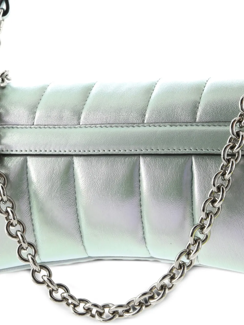 Horsebit Chain Vertical Quilted Leather Small Shoulder Bag