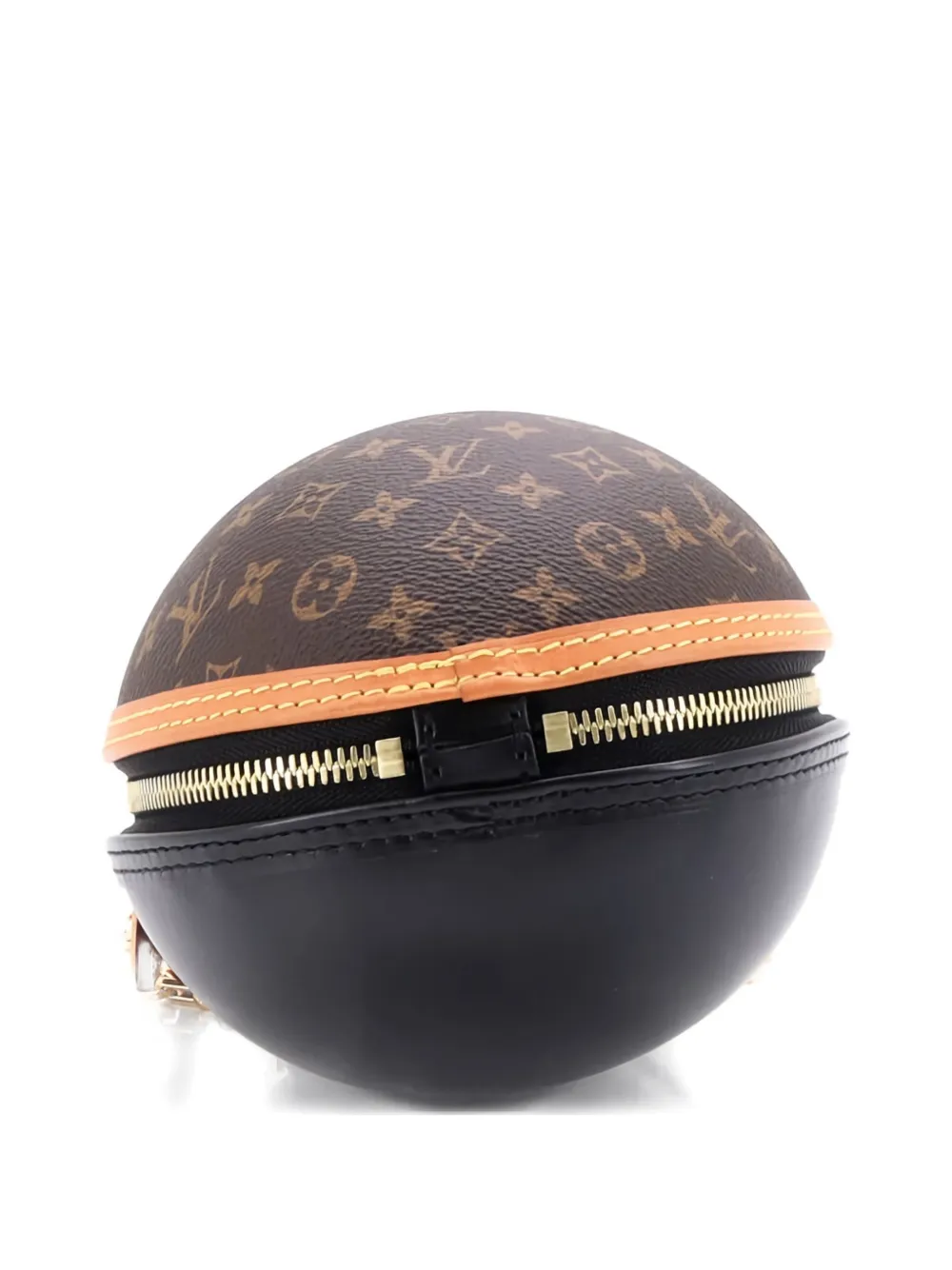 Pre-owned Louis Vuitton Egg Bag Monogram Canvas And Leather Crossbody Bag In Black