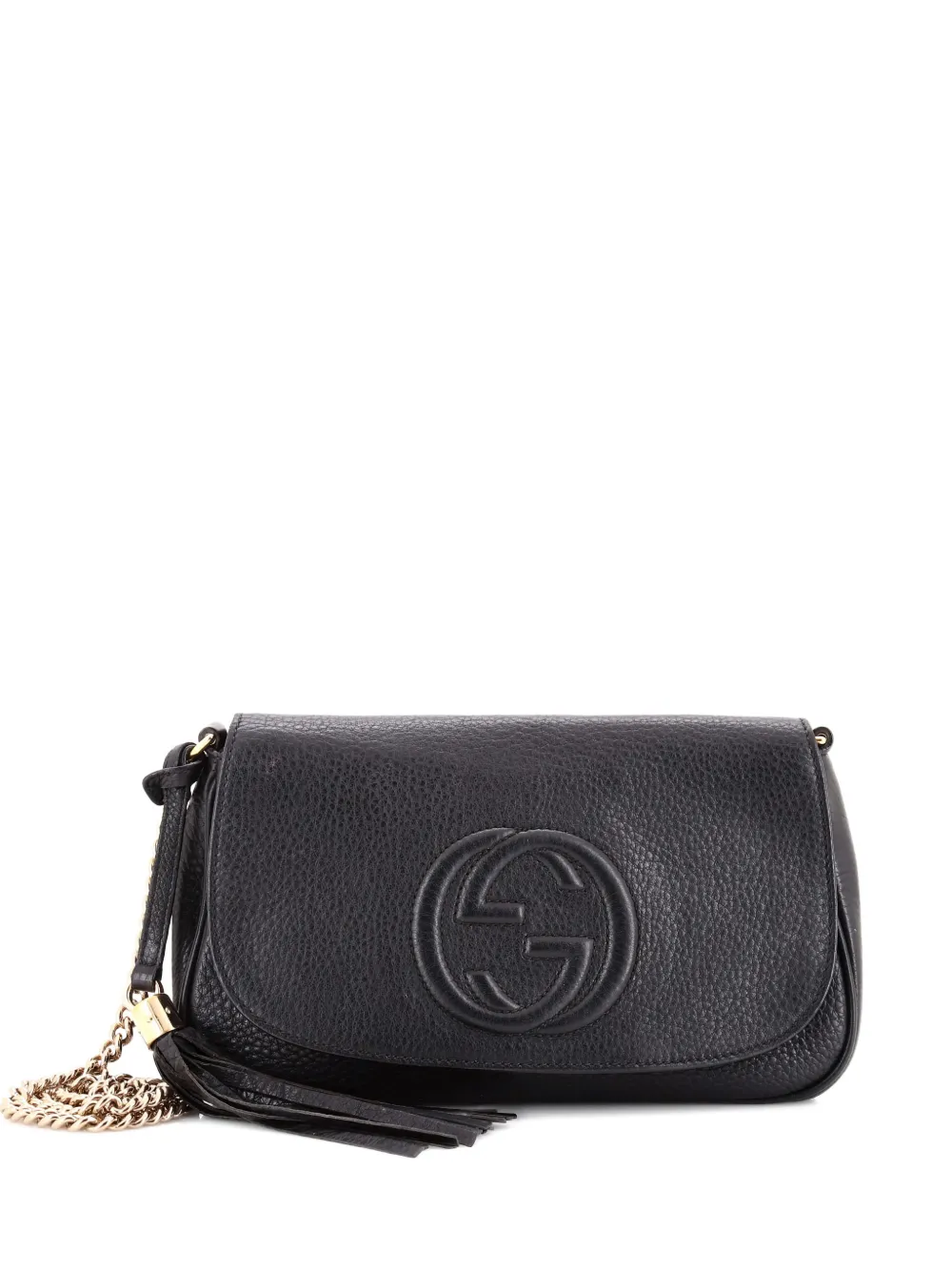 Gucci Pre-Owned Soho Chain Leather Medium crossbody bag - Nero