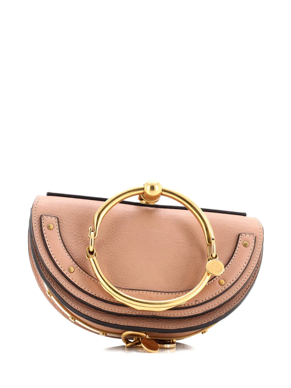 Pre-owned Chloé Nile Leather Mini Crossbody Bag In Neutral