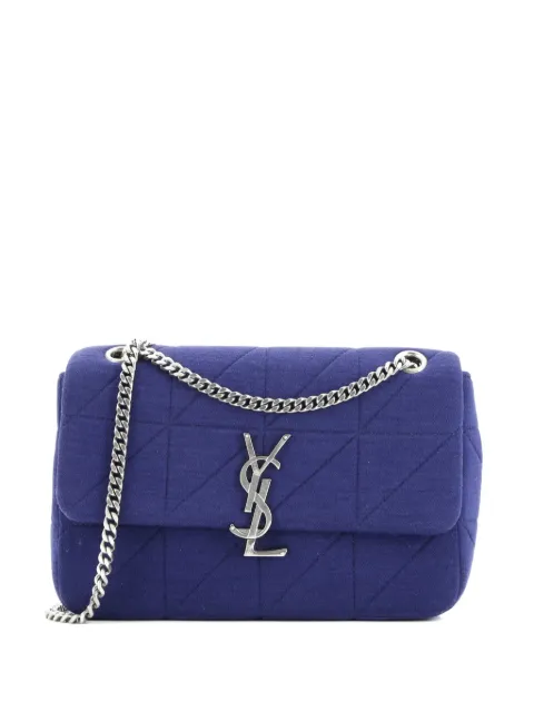 Saint Laurent Pre-Owned Jamie Flap Bag Quilted Jersey Medium shoulder bag