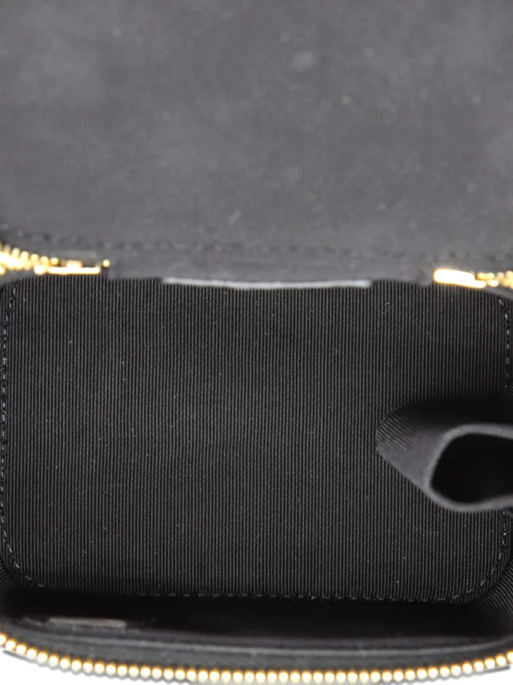 Pre-owned Chanel Classic Pearl Vanity Case With Chain Quilted Caviar Mini Clutch Bag In Black